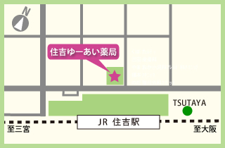 住吉ゆーあい薬局 地図